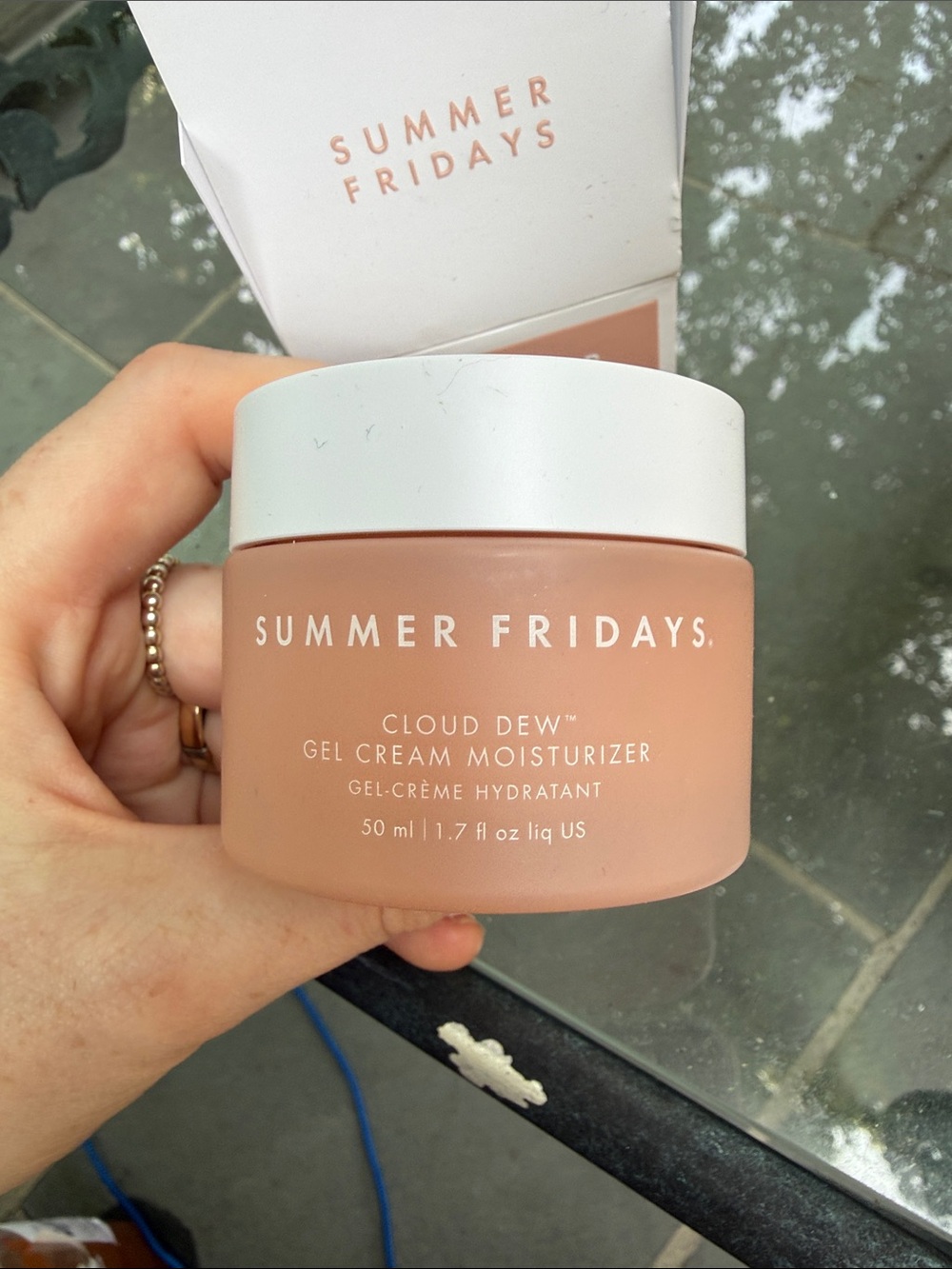 Summer Fridays Cloud Dew Gel Cream Moisturizer — Pink & White Packaging 50ml